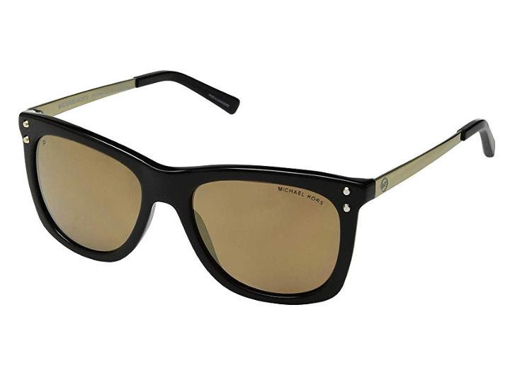 Michael Kors 0mk2046 (black/gold Mirror) Fashion Sunglasses