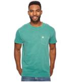 Dc Dyed Pocket Crew Shirt (deep Sea) Men's Short Sleeve Pullover
