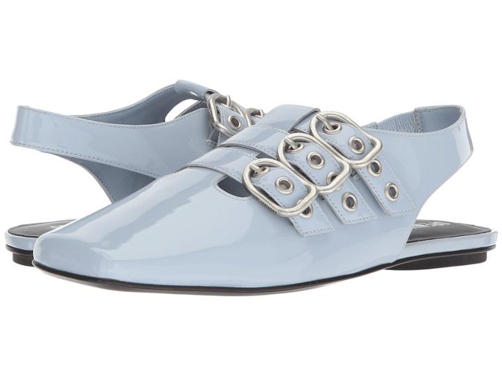 Opening Ceremony Assata Buckle Flat (stone Blue) Women's Flat Shoes