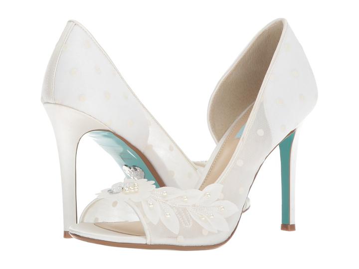 Blue By Betsey Johnson Anise (ivory Satin) High Heels