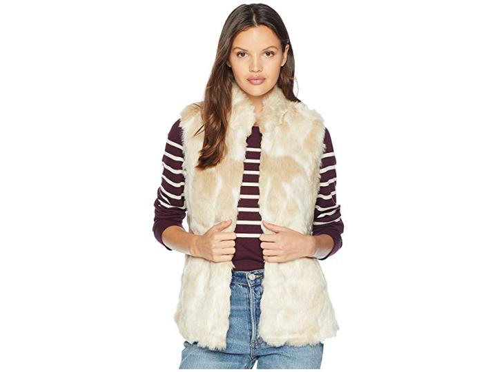 Jack By Bb Dakota Fur What Faux Fur Vest (ivory) Women's Vest