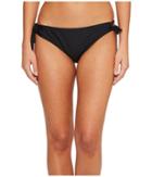 Next By Athena Good Karma Tubular Tunnel Bikini Bottom (black) Women's Swimwear