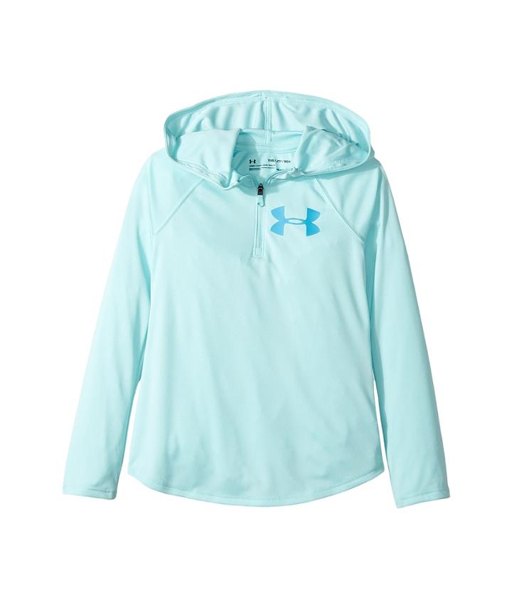 Under Armour Kids Tech 1/4 Zip Hoodie (big Kids) (blue Infinity/blue Shift) Girl's Sweatshirt