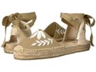Soludos Embroidered Floral Sandal (khaki) Women's Sandals