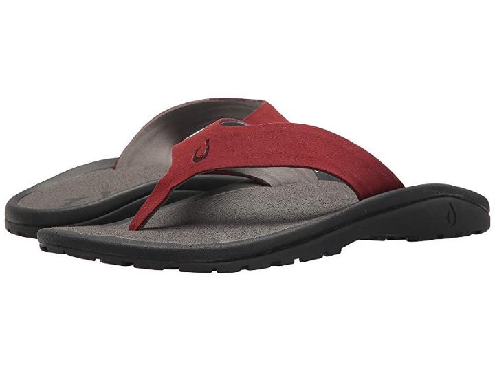 Olukai 'ohana Ho'okahi (terra/charcoal) Men's Sandals