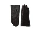 Calvin Klein Leather/suede Gloves W/ Pop Color Fourchettes (black) Extreme Cold Weather Gloves
