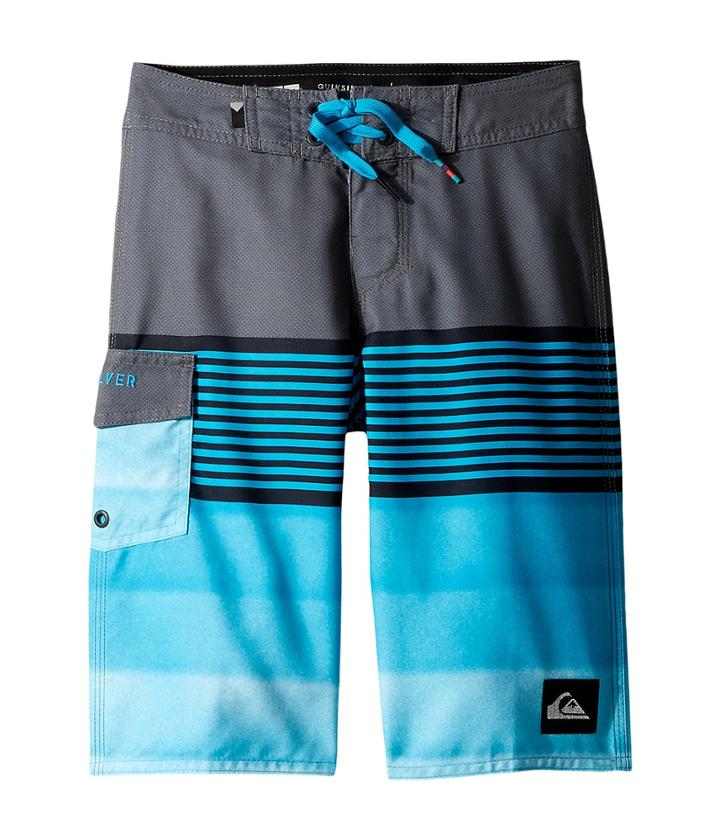 Quiksilver Kids Division Solid Boardshorts (big Kids) (iron Gate) Boy's Swimwear