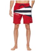 Nautica Sail Flag Color Block Trunk (nautica Red) Men's Swimwear