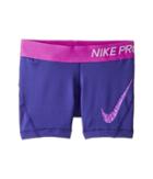 Nike Kids Pro Short (big Kids) (fusion Violet/hyper Magenta) Girl's Shorts