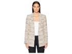 Adam Lippes Cotton Tweed Long Blazer (ivory Multi) Women's Coat