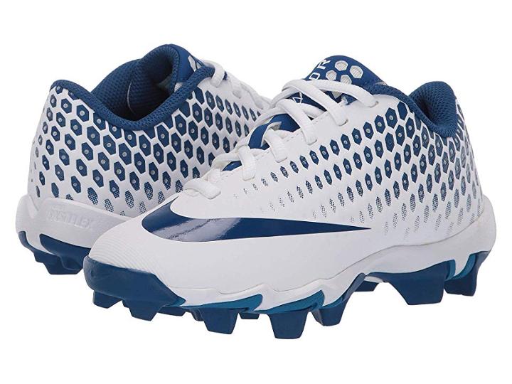 Nike Kids Vapor Ultrafly 2 Keystone Baseball (little Kid/big Kid) (white/gym Blue/military Blue) Boys Shoes