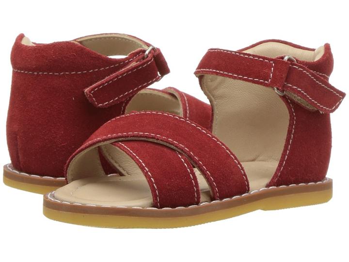 Elephantito Amy Crossed Sandal (toddler) (red) Girls Shoes