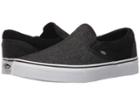 Vans Classic Slip-ontm ((suede & Suiting) Black) Skate Shoes