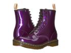 Dr. Martens 1460 Vegan Chrome Vegan (dark Purple Chrome Paint Metallic) Women's Boots