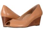 Vionic Bria (caramel Sheep Nappa) Women's Wedge Shoes