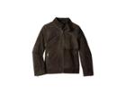 Urban Republic Kids Cow Suede Leather Jacket (little Kids/big Kids) (charcoal 2) Boy's Coat