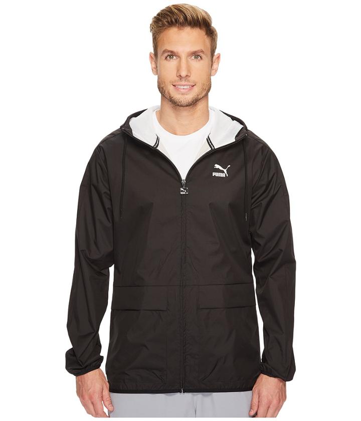 Puma Archive Logo Windbreaker (puma Black) Men's Jacket