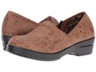 Roper Claire (tan Faux Leather Embossed) Women's Clog Shoes