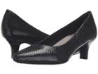 Rockport Kimly Kirsie Pump (black Snake) Women's Shoes