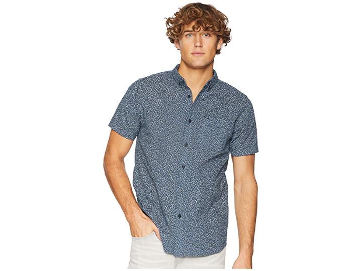 Rip Curl Twenty Two Short Sleeve Shirt (navy) Men's Clothing