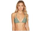 Luli Fama Cosita Buena Reversible Zigzag Knotted Cut Out Triangle Top (armed And Ready) Women's Swimwear