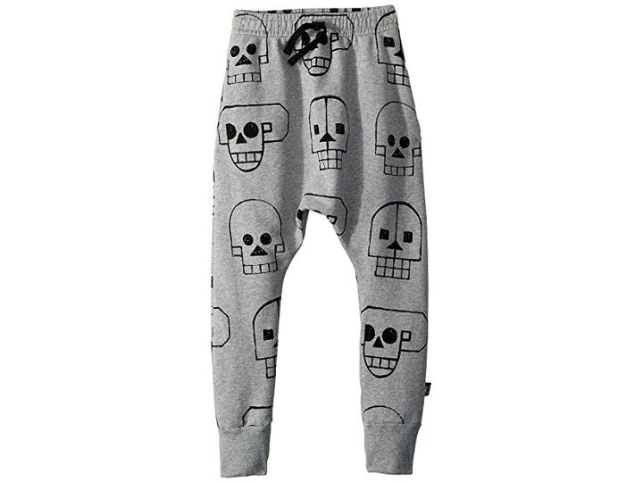 Nununu Skull Robot Baggy Pants (little Kids/big Kids) (heather Grey) Boy's Casual Pants