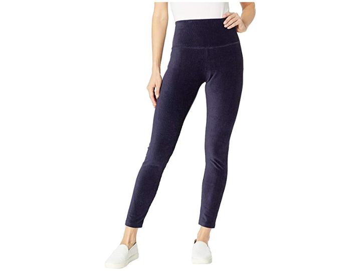 Alexander Jordan Secretly Slimming Tummy Control Leggings Knit Corduroy (navy) Women's Casual Pants