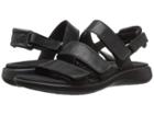 Ecco Soft 5 3-strap Sandal (black Cow Leather/cow Nubuck) Women's Sandals