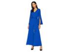 Taylor Slit Sleeve Tie Sash Jumpsuit (royal Blue) Women's Jumpsuit & Rompers One Piece