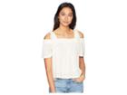1.state Off Shoulder Blouse With Tie Strap (antique White) Women's Blouse