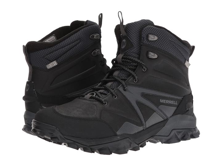Merrell Capra Glacial Ice+ Mid Waterproof (black) Men's Shoes