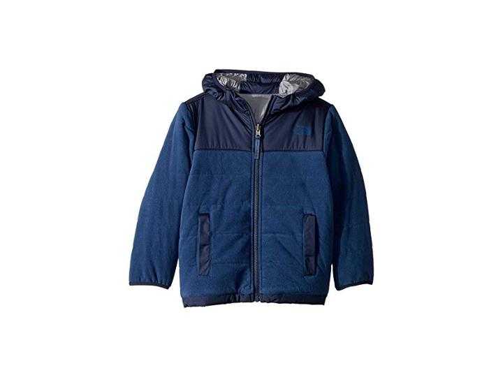 The North Face Kids Reversible True Or False Jacket (little Kids/big Kids) (shady Blue) Boy's Coat