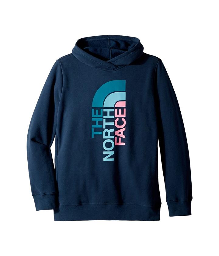 The North Face Kids Trivert Pullover Hoodie (little Kids/big Kids) (blue Wing Teal) Girl's Sweatshirt