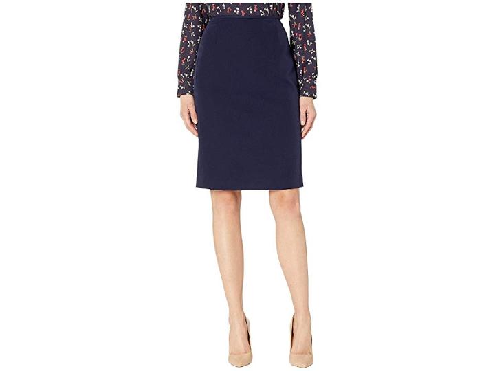 Tahari By Asl Pencil Skirt (navy) Women's Skirt