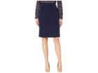 Tahari By Asl Pencil Skirt (navy) Women's Skirt