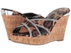 Guess Eleonora (brown Multi Fabric) Women's Wedge Shoes