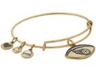 Alex And Ani Nfl Tennessee Titans Football Bangle (rafaelian Gold) Charms Bracelet