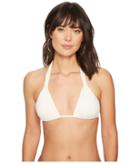 Vitamin A Swimwear Lily Halter Top (natural Ecolux) Women's Swimwear