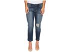 Kut From The Kloth Petite Reese Ankle Straight Leg W/ Release In Musical W/ Medium Base Wash (musical/medium Base Wash) Women's Jeans