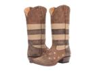 Roper Vintage Americana Flag (sepia Tone Distressed Leather) Cowboy Boots