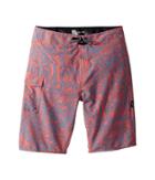 Volcom Kids Logo Plasm Mod Boardshorts (big Kids) (scream Red) Boy's Swimwear