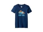 The North Face Kids Short Sleeve Graphic Tee (little Kids/big Kids) (blue Wing Teal/multicolor) Girl's Short Sleeve Pullover