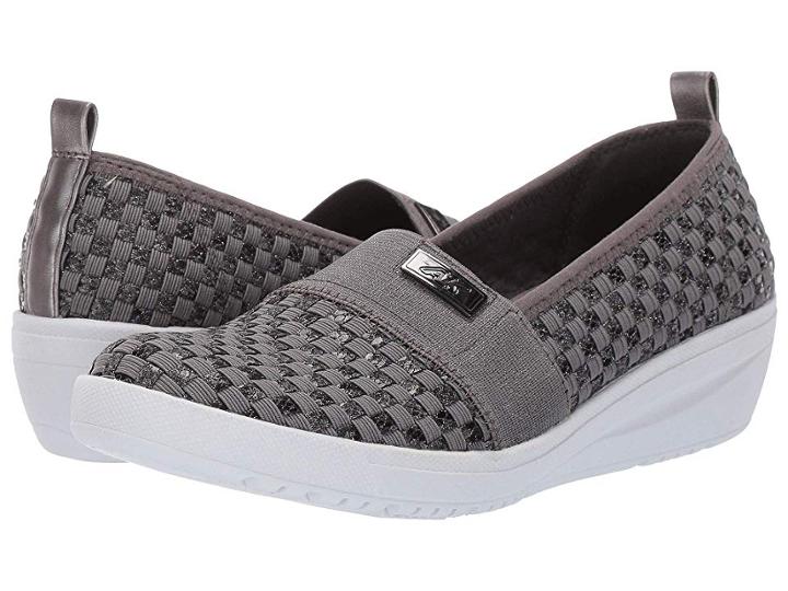 Anne Klein Sport You Rock Woven Flat (pewter) Women's Flat Shoes