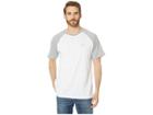 U.s. Polo Assn. Color Block Raglan Performance Tee (white) Men's Clothing