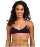 Tyr Solids Crosscutfit Tie-back Top (black/pink) Women's Swimwear