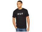 Huf Essentials Og Logo Short Sleeve Tee (black) Men's T Shirt