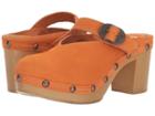 Sbicca Horton (orange) Women's Clog Shoes