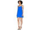 American Rose Holland Spaghetti Strap Scalloped Dress (royal) Women's Dress