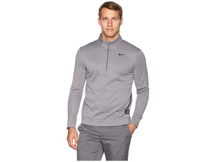 Nike Golf Therma Repel 1/2 Zip Top (gunsmoke/black) Men's Clothing