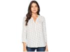 Nydj Blouse W/ Pleated Back (flock Together Mineral) Women's Blouse